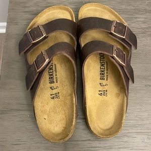 NWOT Birkenstock leather brown